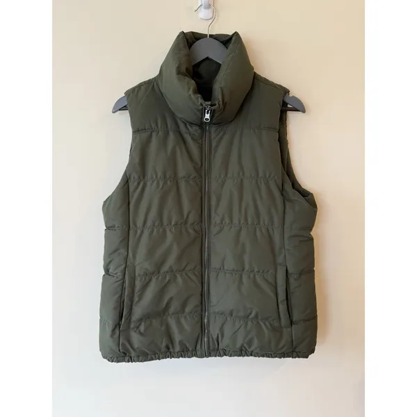 Old Navy High Neck Thick Heavyweight Puffer Vest Women’s size Large Streetwear - Image 2