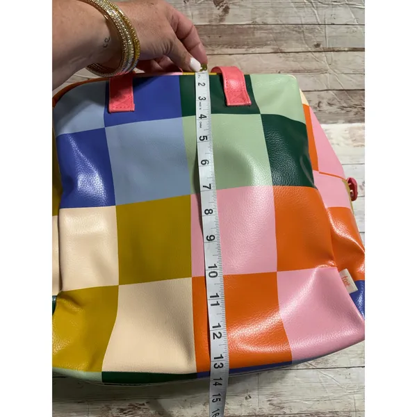 Talking Out of Turn TOOT Bold Checker Skate Bag Crossbody Water Resistent NWOT - Image 4