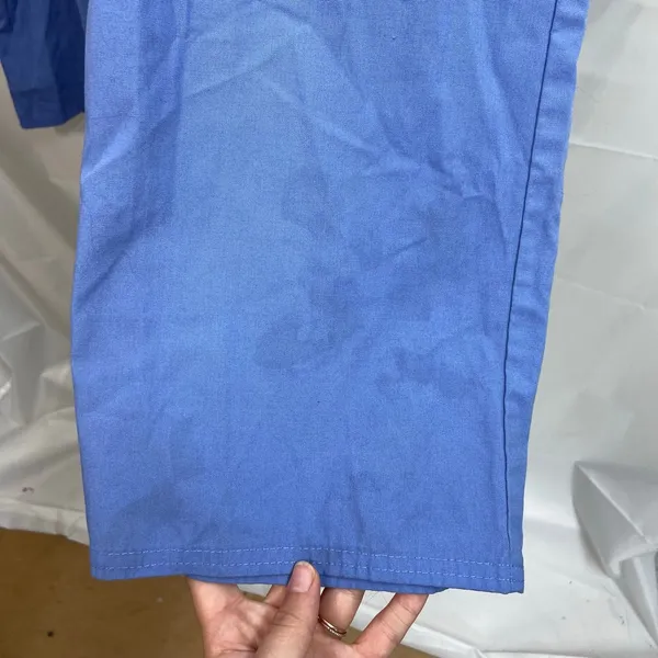 Women's blue pull on stretch relaxed straight leg deep‎ pocket scrub bottoms XXL - Image 4