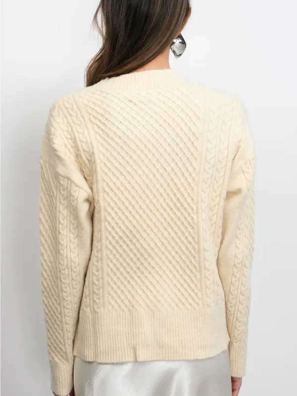 Greylin Vickie Cable Knit Oversized Cardigan Medium NWT‎ - Image 6