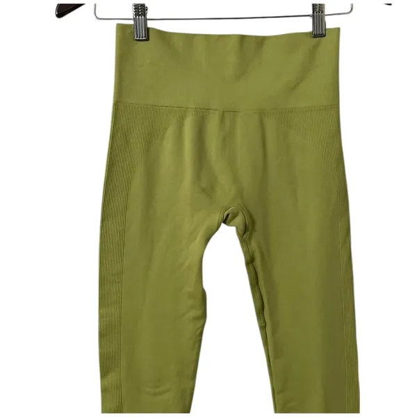 SET ACTIVE Sculptflex Seamless Lime Green Leggings - Image 4