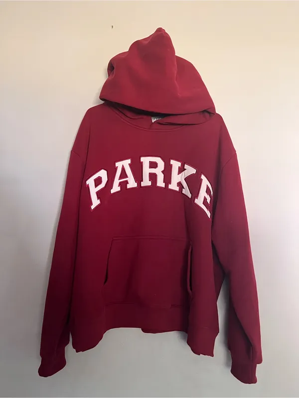 Parke Varsity Fleece Hoodie Sweatshirt Size XXL - Image 3