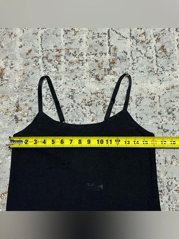 Aerie Smoothez Lace Black Dress sheer lingerie shapewear slip dress size Large - Image 4