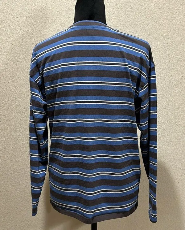 Blue & Black Striped Long Sleeve - Image 2