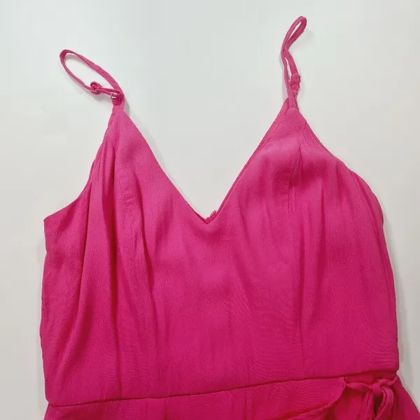 Superdown Karen Wrap Romper in Pink Medium - Image 6