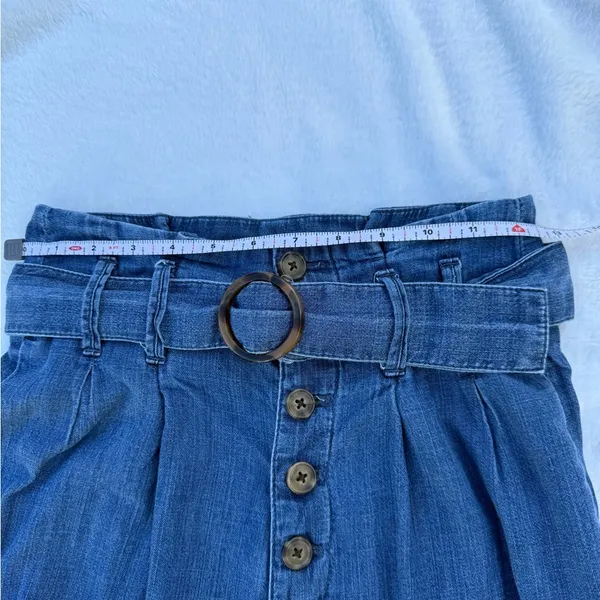 Abercrombie & Fitch Women's‎ Wide-Leg Chambray Pants Size XS – Paperbag Waist - Image 9