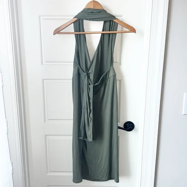 ASOS Halter Green Petite Dress Size 8 - Image 4