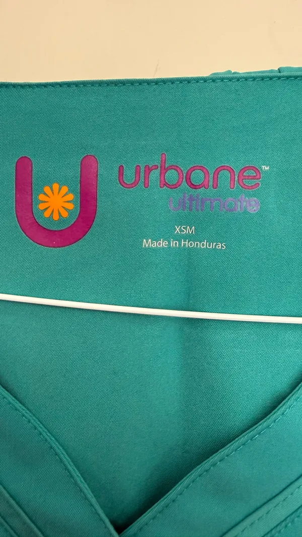Urban teal medical scrub for women size extra small - Image 4