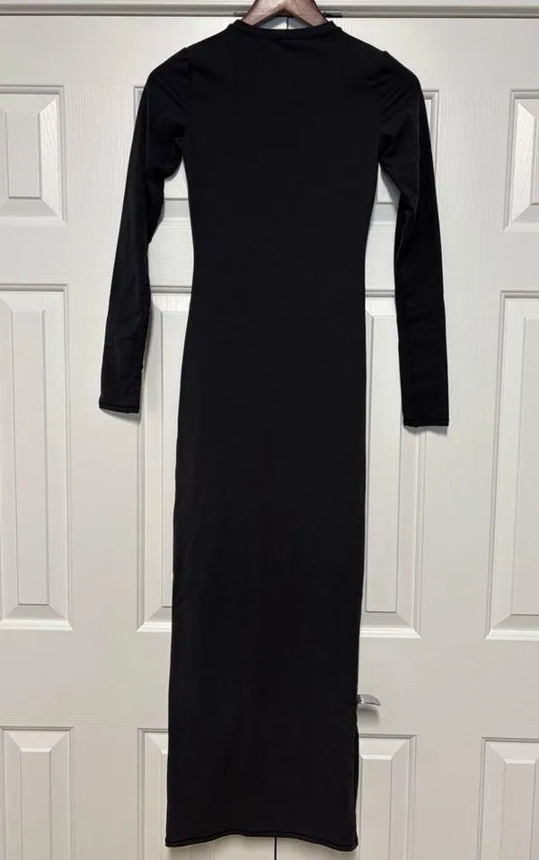 SKIMS Fits Everybody Crew Neck Long Sleeve Dress - Image 6