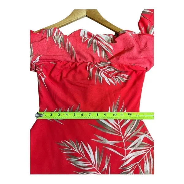 Lulus Be-Leaf The Hype Coral Pink Off-the-Shoulder Mini Dress - Image 12