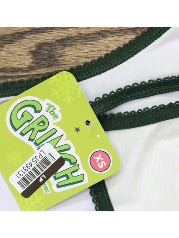 The Grinch Holiday Christmas Cami Crop Top 94747077 Green Multi XS - Image 4