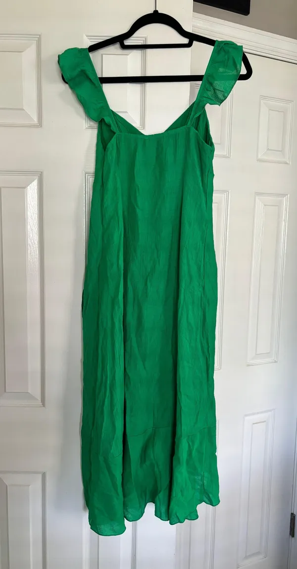 Lush Midi Green Summer Dress - Image 3