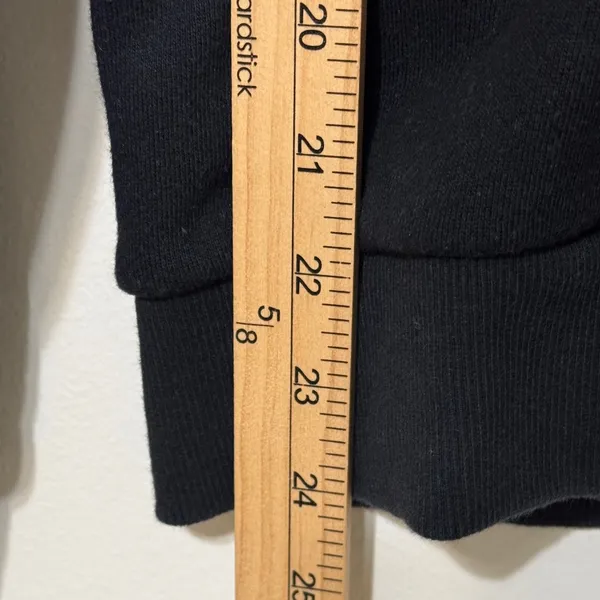 GAP Crewneck Sweatshirt Size Medium Washed Black Logo - Image 7