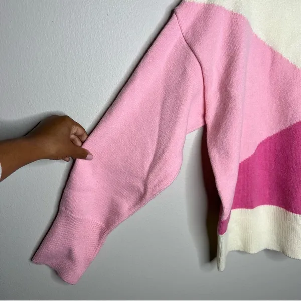 Grace‎ + Karma Color Block Long Sleeve Mock Neck Sweater - Image 5