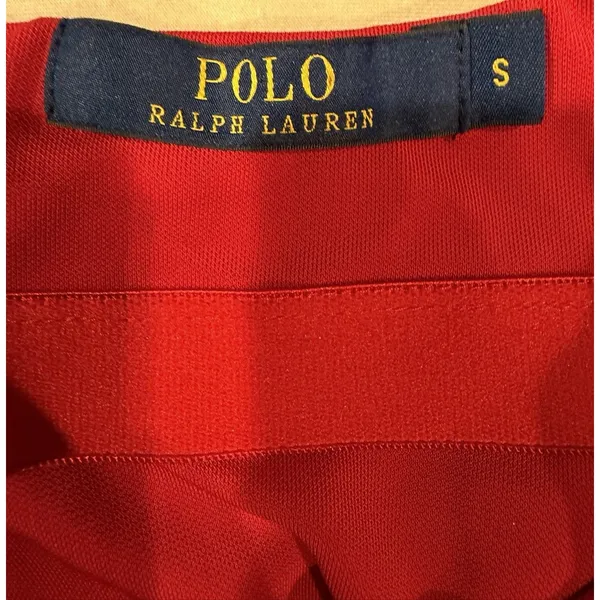 POLO RALPH LAUREN Skater Ponte Dress Red Fit Flare Stretchy Bright Small - Image 5