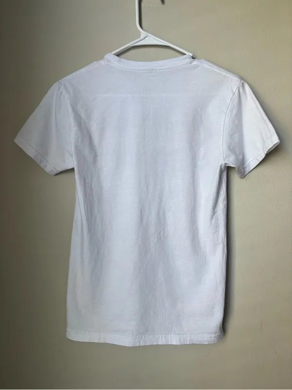 Hoop Culture White Unisex Graphic Shirt S/M - Image 2