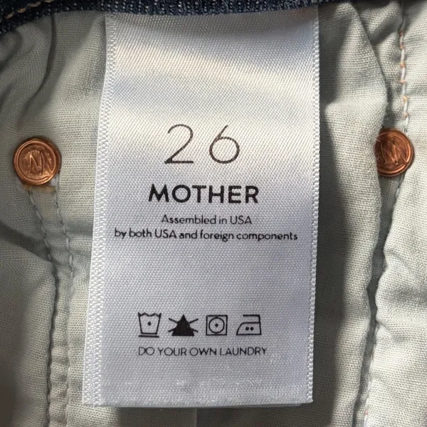 Mother Looker Ankle Fray Jeans Girl Crush‎ Dark Wash Skinny Denim 26 EUC - Image 4