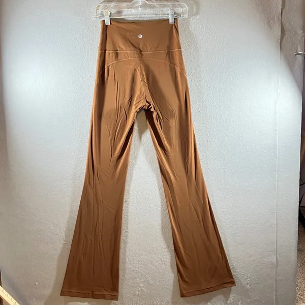 840 | Lululemon Groove Super-High-Rise Nulu Flared Pant Brown‎ Womens 4 - Image 2