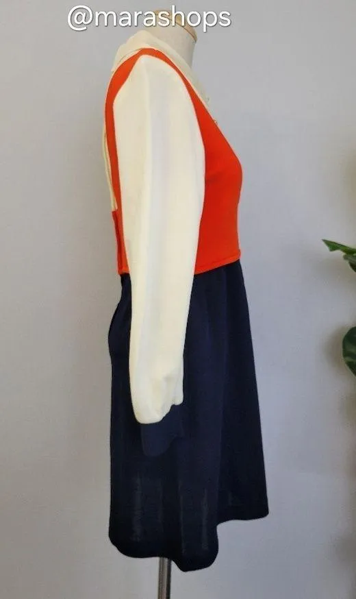 Vintage 1960's Mod Colorblock Dress - Image 2