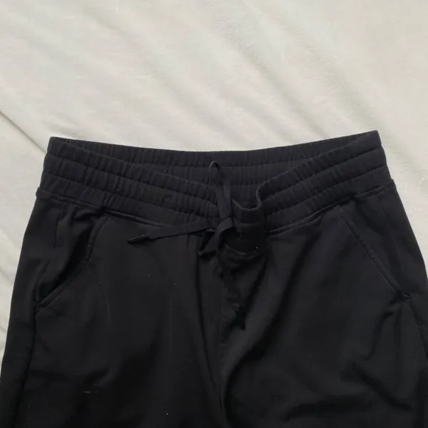 Black womens dri fit joggers - Image 4