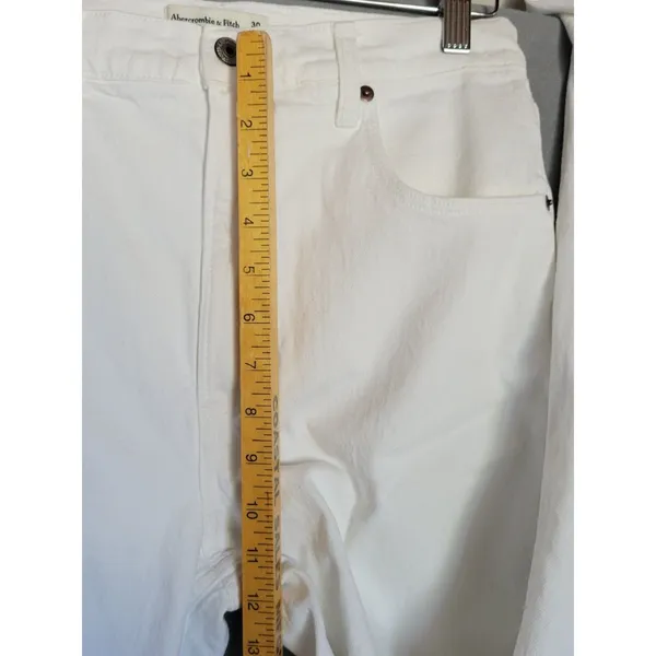 Abercrombie fitch Women's Jeans The Slim Straight Ultra High Rise SZ 30 - Image 8