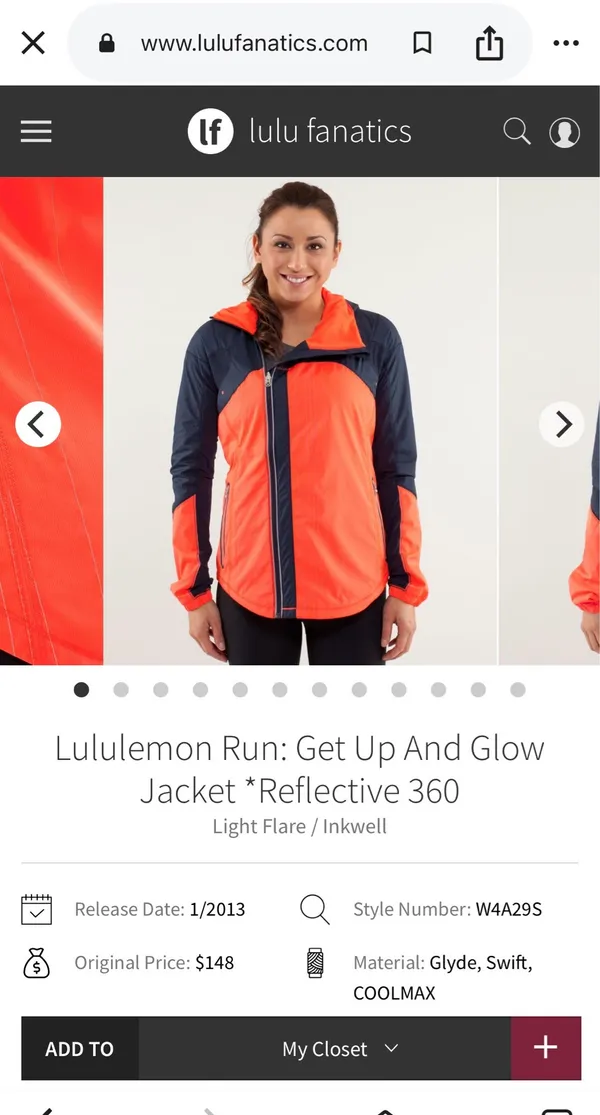 Lululemon Run: Get Up and Glow Reflective Jacket - Image 7
