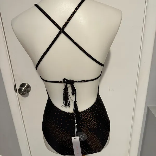 PilyQ Gold Star Metallic Farrah Swimsuit - Size‎ S - New With Tags. - Image 6