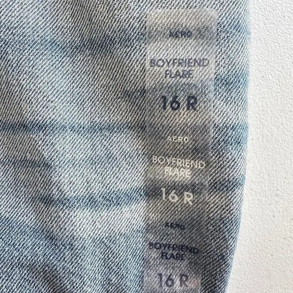 Aeropostale‎ Womens Plus Size 16R Hi Rise Boyfriend Flare Leg Jeans 100% Cotton - Image 10