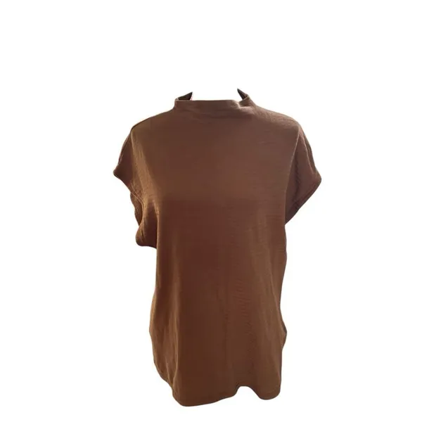 Madewell Oversized Funnelneck Tunic Top in Golden Spinach S - Image 2