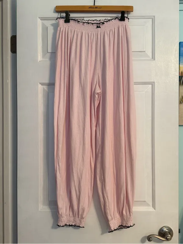SET Aerie Pointelle Balloon Pajama Pants and Pointelle Tank Set - Image 5