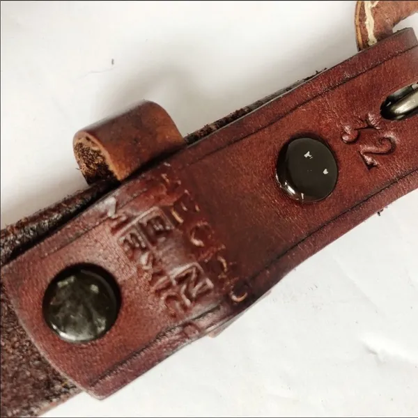 Tooled Leather Belt - Image 4
