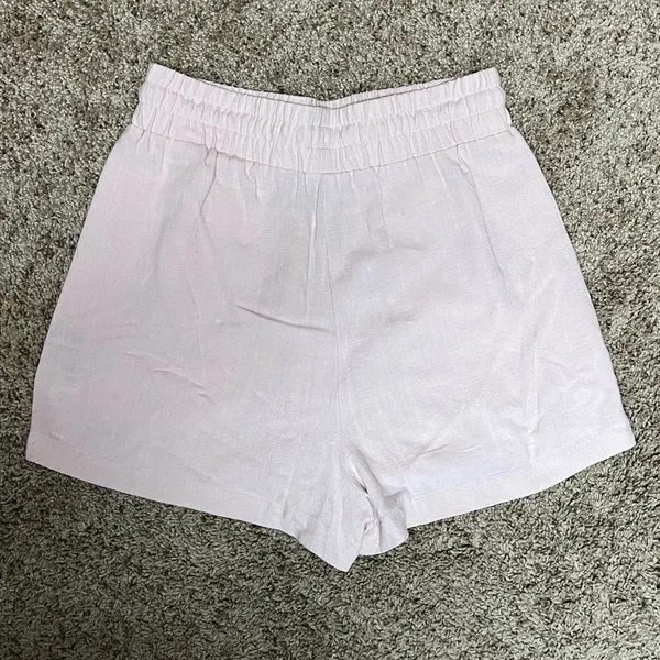ASOS Design Linen Blend Pink Shorts - 4 - Image 2
