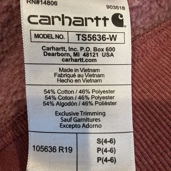 CARHARTT Rain Defender Relaxed Fit Midweight C Logo‎ Graphic Sweatshirt Small - Image 6