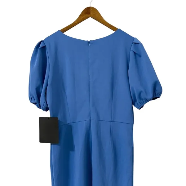 Lulus Simply Beloved Blue Puff Sleeve Bodycon Midi Dress size XXL NWT - Image 7