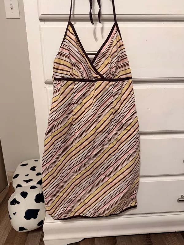 Vintage Y2K Halter Dress - Image 3