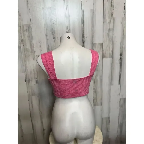 Pink crop top size MED - Image 2