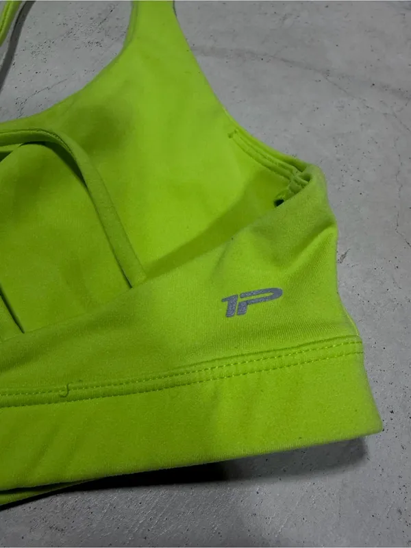 1st phorm Neon Lime Strappy Sports Bralette - Image 4