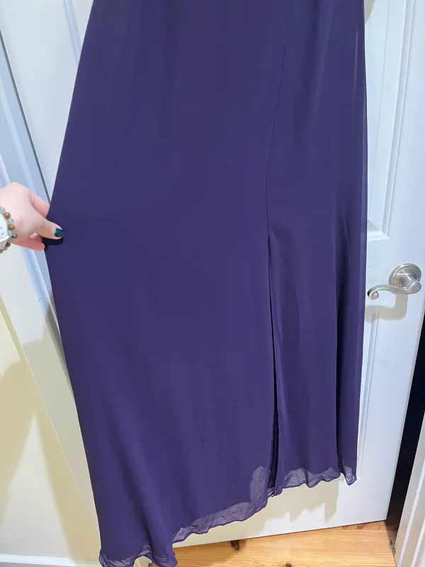 Formal Dress Purple Size 14 - Image 5