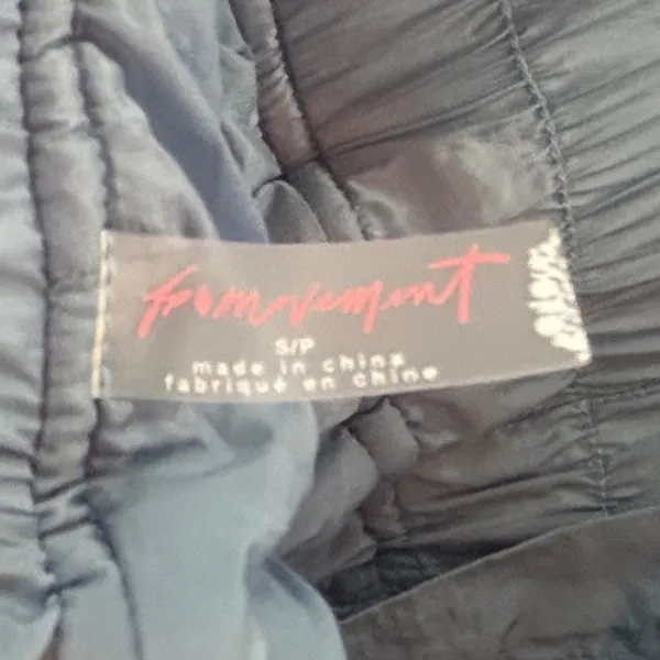 Free People Movement Quilt To Last Pants Small Blue Joggers Gorpcore Hiking Cozy - Image 9