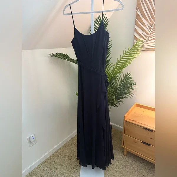 Amsale Campbell Navy Gown 2‎ Blue - Image 3