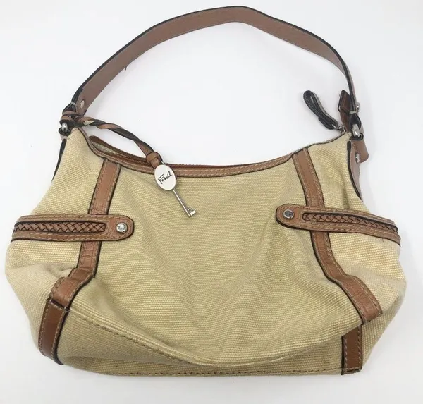 Fossil I Small Fabric/Leather Handbag - Image 2