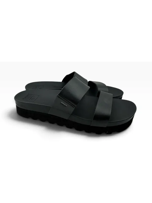 -REEF Cushion Vista Platform Sandal Womens 12 Black Comfort Slide Casual Shoe - Image 3