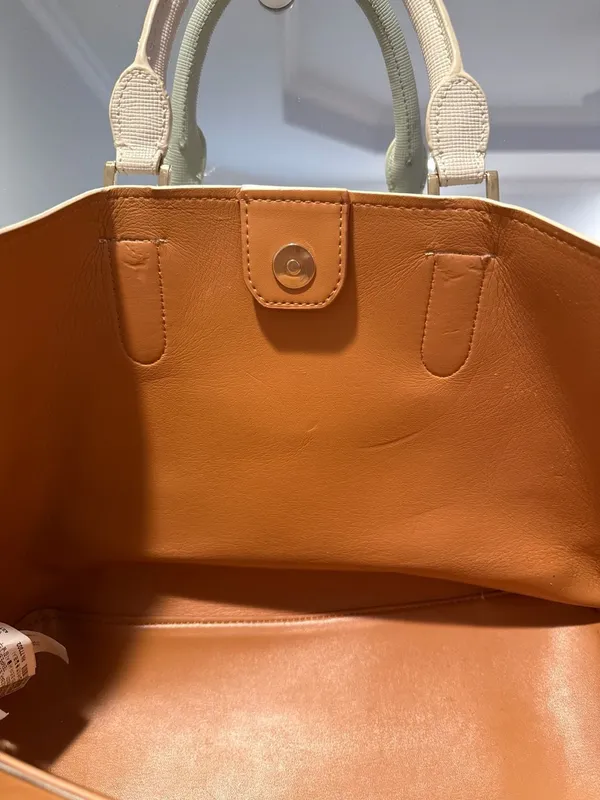 ZARA Faux Leather Shoulder Bag/Tote - Image 7