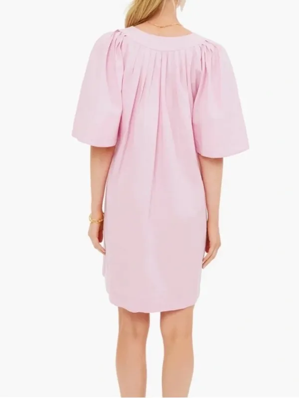 Tuckernuck Pomander Place Finley Flutter Sleeve Mauve Pink Mini Dress Size XS - Image 6