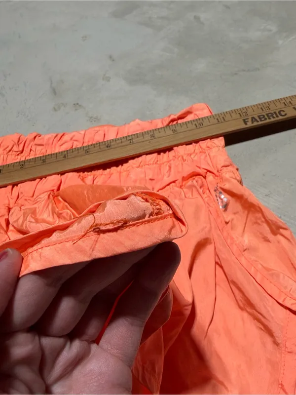 Free people movement FP High-Waist Ruched Shorts orange XS - Image 5