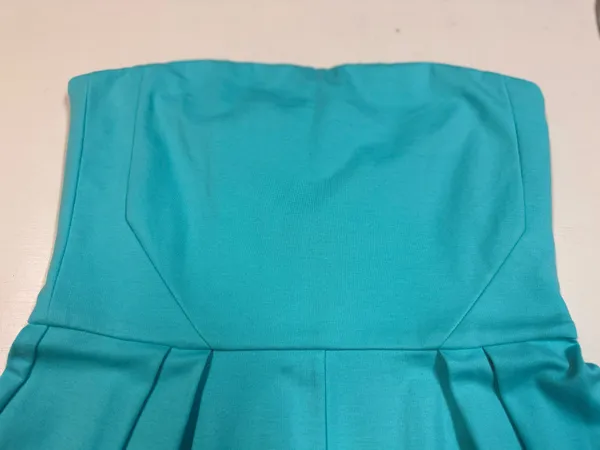 Amanda Uprichard Dress strapless aqua/turquoise - Image 4
