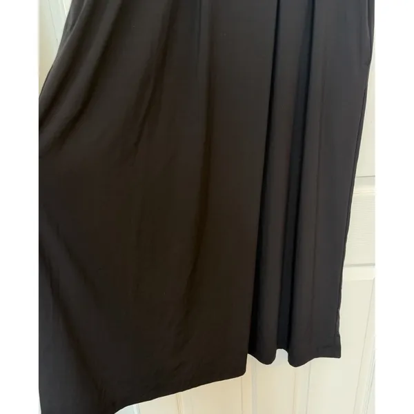J. McLaughlin Maxi‎ Dress S Black Catalina Cloth Sleeveless Pockets Minimalist - Image 9