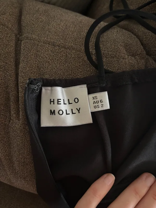 Hello Molly Can’t Afford Me Black Midi Dress - Image 5