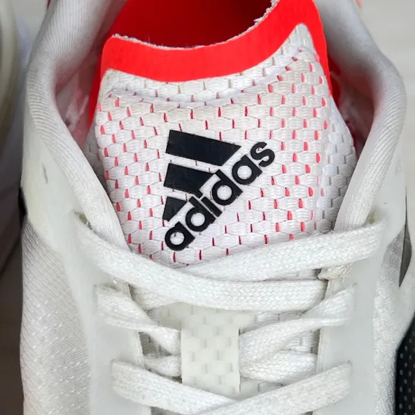 Adidas Adizero Boston 10 Womens 9 Running Shoes White Solar Red FY4080 Sneaker - Image 10