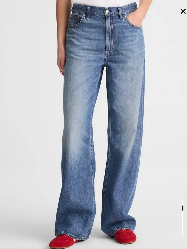 Madewell The Low-Slung Baggy Jean in Airy Denim Pickett Wash NWT $148 Size 30 - Image 9